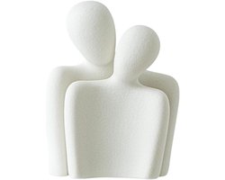 Huwelijksfiguren van Porselein, Moderne Decoratie voor Woonkamer en Bruiloft, Unieke Sculptuur voor Trouwcadeaus en Interieurstyling