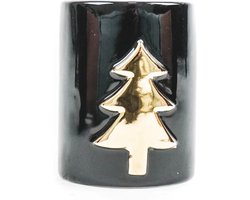 HV KERSTBOOM KANDELAAR CILINDER-6X6X8CM