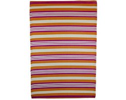 HW - Veranda/Beach mat - Rechthoek - 120x180cm - Paars/Oranje/Wit