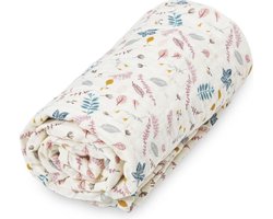 Hydrofiele deken - presses leaves rose