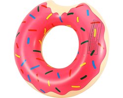 HydroSplash® - Opblaasbare Zwemband - Zwemring - Zwembad speelgoed - Floaties voor in het zwembad - Donut - Roze - Ø 90 cm