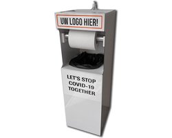 Hygiene Desinfectie Zuil Wit