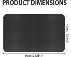 Hygiënische voetsteun 60 x 40 cm - transparant pvc - waterdicht - optimale bescherming voor cosmetica - ShopVlot