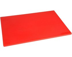 Hygiplas Antibacteriële LDPE Snijplank Rood 450x300x10mm HC859 - Horeca