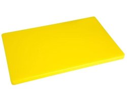 Hygiplas LDPE Extra Dikke Snijplank Geel 600x450x20mm HC884 - Dikke Plank - Horeca
