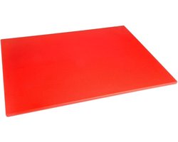 Hygiplas LDPE Snijplank Rood 600x450x10mm HC877 - Extra Dikke Plank - Horeca