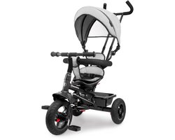 HyperMotion Kinderdriewieler van 1 Jaar, tot 20 kg, Kinderfietsen, 1-4 Jaar, Peuterfiets met Duwstuur, Baby Peuterfiets, Driewieler, Ouderhandvat, eerste Fiets, Grijs