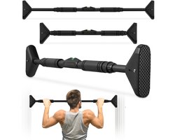 HyperMotion Optrekstang voor Deurkozijn 70-100 cm - Pull Up Bar voor Deur zonder Boren - Max. 200 kg - Krachttraining Thuis - Verstelbare Optrek Stang - Home Gym