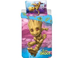 I am GROOT Dekbedovertrek 140 x 200 cm - Katoen