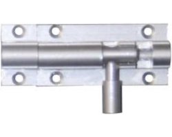 i-Fix Meubelgrendel in mat aluminium kleur | 64 mm breed | inclusief sluitplaat