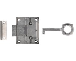 i-Fix opleg meubelslot | vernikkeld | 30 mm | met 1 sleutel  | incl sluitplaat