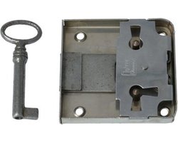 i-Fix opleg meubelslot | vernikkeld | 40 mm | met 1 sleutel  | incl sluitplaat