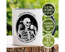 I will drink coffee mok - Koffie persoon - Halloween cadeau - Kerstcadeau - Grappige cadeau - Thee glaze - Mokken - Cadeau voor man - Cadeau voor vrouw - Valentijn cadeautjes - Koffiekopjes