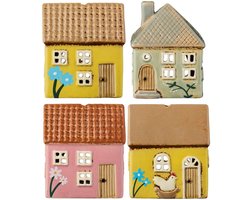 Ib Laursen - Keramieken Huisje mini Nyhavn - 4 kleuren - waxinelichthouder