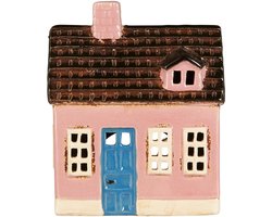 Ib Laursen - Keramieken huisje - waxinelichthouder - roze Nyhavn