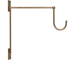 IB Laursen messingkleurige wandhaak voor lantaarn of windlicht 25x23,5cm
