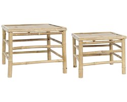 IB Laursen - meubilair - bijzettafels - set van 2 - bamboe