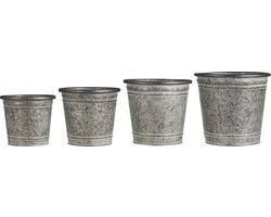 Ib Laursen | set 4 zinken ronde plantenbakken | Urban Style