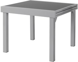 ib style Diplomat Tuintafel - Uitschuifbare tafel - Anti-vingerafdruk - 90-180 cm - Anthrazit