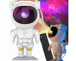 IBBO® - Astronaut Galaxy Sterrenhemel Projector - LED-nachtlampje - Slaapkamer Kamer Decoractie - Geschikt ook voor Cadeau - Met Afstandsbediening - Witte Ster