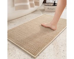 Ibenzoa® Absorberende en Rutschvrije Chenille Bademat, 40 x 60 cm, Wasbaar en Sneldrogend