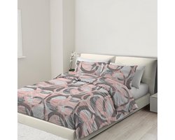Ibenzoa® Beddengoed Set van 200x200 cm met Rits en Hoekbanden 100% Microvezel, Inclusief Kussenslopen