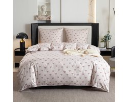 Ibenzoa® Comfortabele 3-delige Beddengoedset met Zacht Dekbedovertrek en Kussenslopen