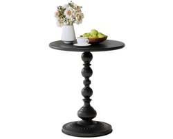 Ibenzoa® Compacte Metalen Ronde Salontafel - Diameter 40cm, Hoogte 53cm