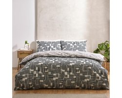 Ibenzoa® Dubbelzijdig beddengoedset voor tweepersoonsbed met kussenslopen