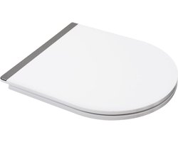 Ibenzoa® Duurzame Douchebril met Stille Sluiting en Snelle Koppeling - D-vorm, Polijst Metaal