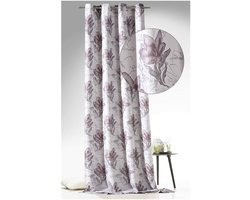 Ibenzoa® Elegant Jacquard Gordijn met Bloemmotief en Ondoorzichtige Stoffen