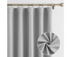 Ibenzoa® Elegante Set van 2 Verduisterende Gordijnen met Plooiband en Thermische Isolatie voor Huiskamer en Slaapkamer