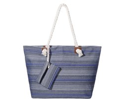 Ibenzoa® Extra Grote Strand- en Badtas voor Familie met Ritssluiting en Stijlvolle Motieven