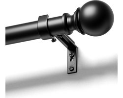 Ibenzoa® Gordijnroede Verstelbaar van 80 tot 305 cm, Inclusief Bevestigingsmateriaal, Geschikt voor Binnen en Buiten