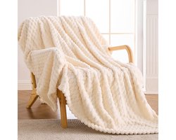 Ibenzoa® Heerlijk Zachte Fleece Deken voor Bank en Bed, 150 x 200 cm, Ademend en Makkelijk te Onderhouden