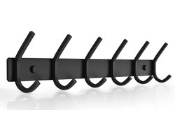 Ibenzoa® Kledinghanger met Zes Dubbele Haken van Roestvrij Staal voor Zware Lasten tot 30 kg