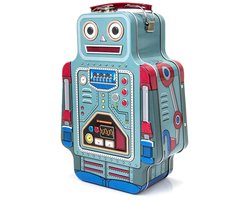 Ibenzoa® Lunchbox in Retro Robotstijl voor Kinderen, Tieners en Volwassenen - Ideaal voor Opbergen en Reizen