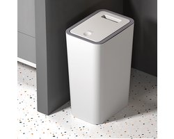 Ibenzoa® Moderne Geurdichte Vuilnisemmer met Pop-up Deksel voor Elke Ruimte