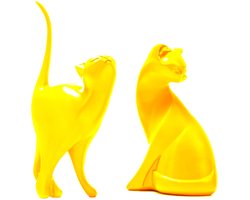 Ibenzoa® Moderne Kattenbeeld Sculptuur voor Woonkamer en Kantoor Decoratie