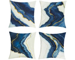 Ibenzoa® Moderne kussenhoezen met abstract ontwerp voor stijlvolle interieurdecoratie