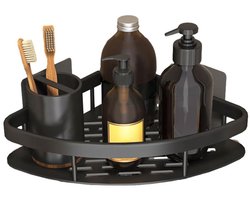 Ibenzoa® Robuust en Transparant Doucheopbergrek van Roestvrij Staal met Zelfklevende Montage voor Badkamer en Keuken