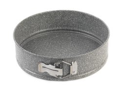 Ibenzoa® Ronde Bakvorm van Koolstofstaal met Grijze Marmeren Antiaanbaklaag - Diameter 24 cm