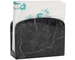 Ibenzoa® servetring van zwart marmer, handgemaakt, elegant als bruiloftsdecoratie en voor keukenservetten, voor koffie of cocktail, keukenaccessoires