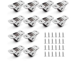 Ibenzoa® Set van 12 stille mini-meubelwielen met rubberen loopvlak voor veelzijdig gebruik