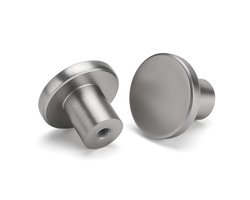 Ibenzoa® Set van 30 Meubelknoppen Roestvrij Stalen Kastknoppen Ronde Knoppen Zilveren Ladeknoppen voor Meubels en Divers Gebruik