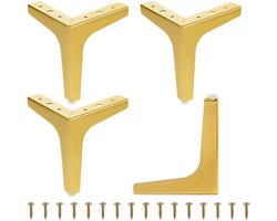 Ibenzoa® Stevige Metalen Driehoekige Meubelpoten Set van 4 voor Diverse Meubels met Schroeven