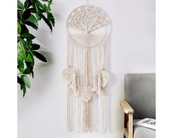 Ibenzoa® Stijlvolle Boho Dromenvanger met Levensboom voor Wanddecoratie
