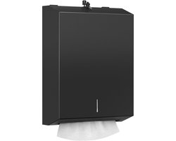Ibenzoa® Stijlvolle papieren handdoekdispenser met slot voor H2- en Z-vouwdoeken, ideaal voor publieke ruimtes