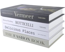 Ibenzoa® Stijlvolle Set van Vier Decoratieve Boeken voor Moderne Woonkamer En Plank Decoratie