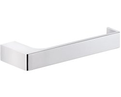 Ibenzoa® Stijlvolle toiletrolhouder in chroom met messing en glazen accenten